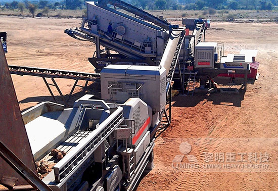 建筑垃圾50万吨生产线现场
